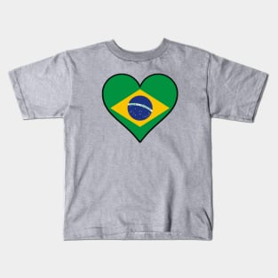 I Love Brazil Kids T-Shirt